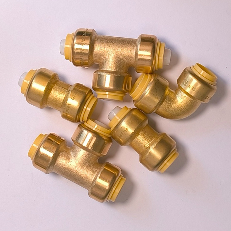 Sanitary Brass Plumbing Shark bite Push Fittings 1/2