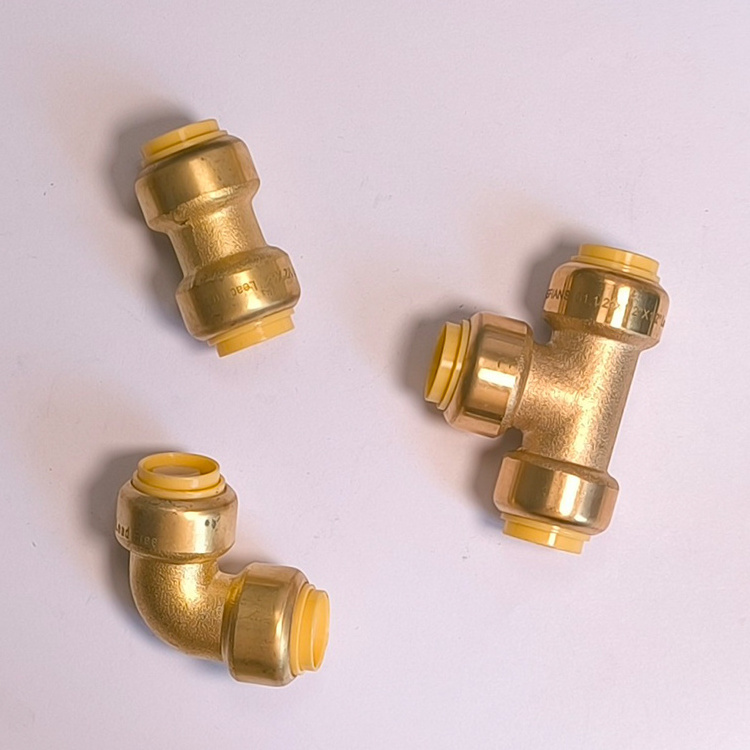 Sanitary Brass Plumbing Shark bite Push Fittings 1/2