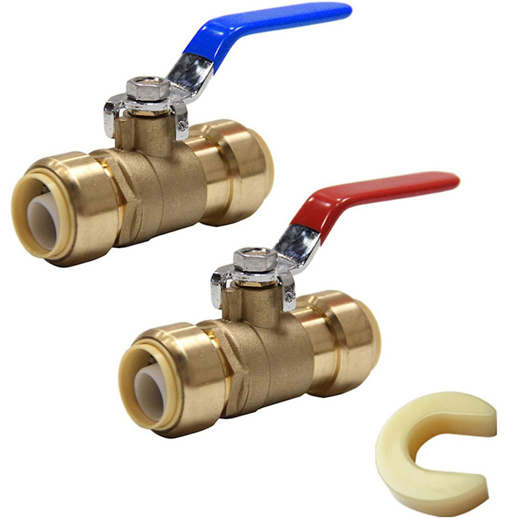 sanitary 1/2 3/4 1 inch Brass Fittings push fit Coupling quick connector Straight connector elbow push fitting valves