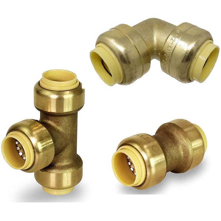 Sanitary Brass Plumbing Shark bite Push Fittings 1/2