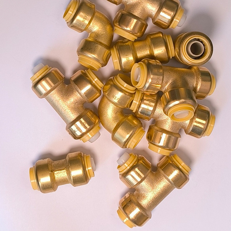 Sanitary Brass Plumbing Shark bite Push Fittings 1/2