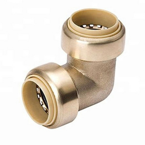 1/2" coupling push in fittings lead free brass sharkbite fittings for PEX PVC copper stainless steel pipe connector