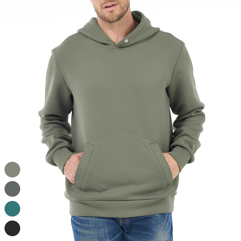 Wholesale Mens Hoodies Heavyweight Loose Long Sleeve Casual Pullover High Quality Sweatshirt Custom Blank Hoodie Men Hoodies