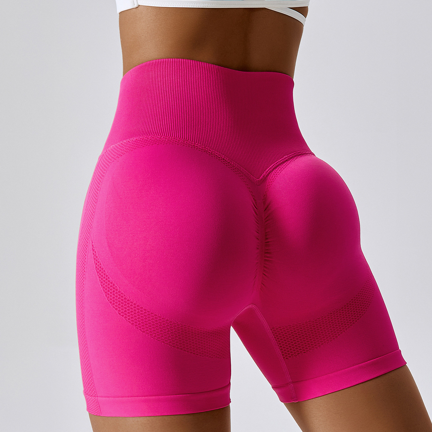 High Quality Hot Sale Seamless Scrunch Butt Lift Fitness Yoga Shorts Sexy Peach Hip Stretch Women Workout Running Sports Clothes