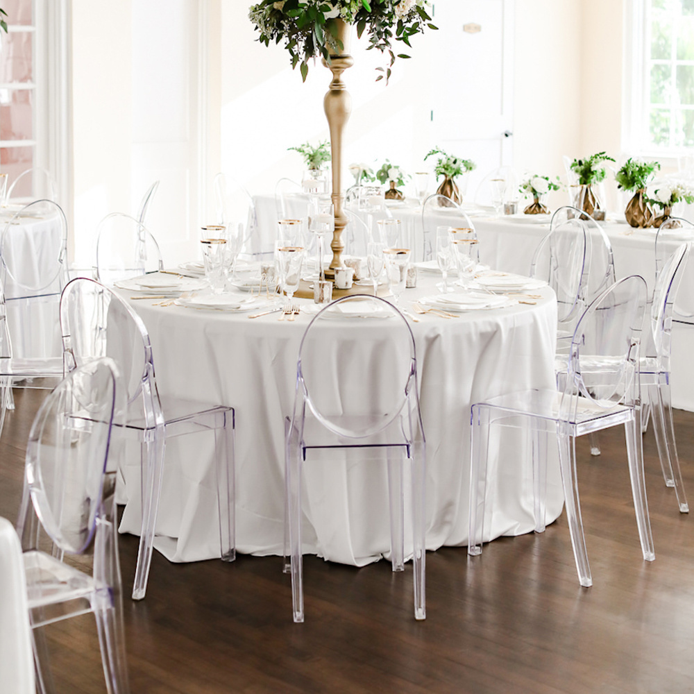 Wholesale Clear Acrylic Stack Wedding Event Dining Ghost Chair