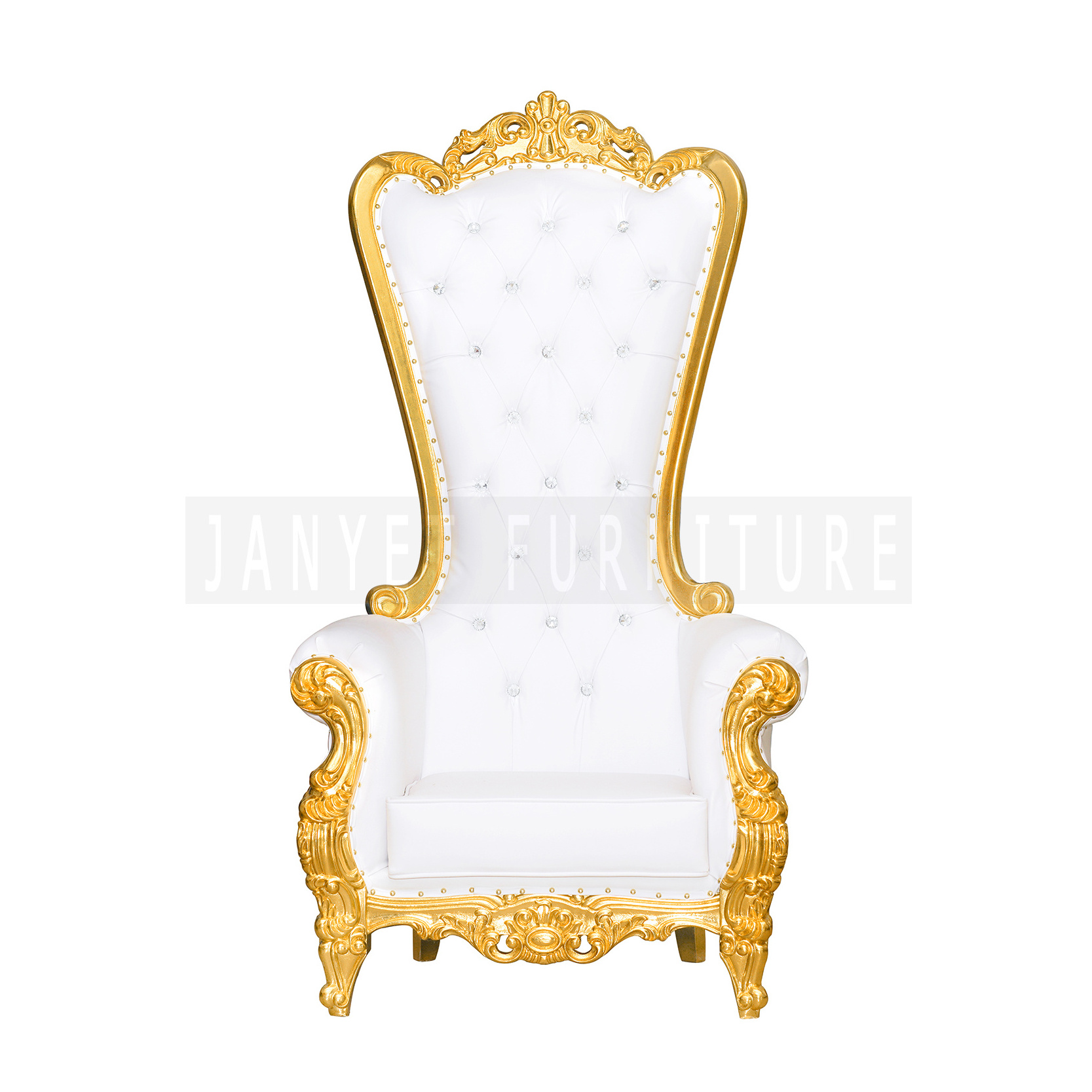 Cheap Wedding Gold Royal King Throne Chair For Queen Wholesale