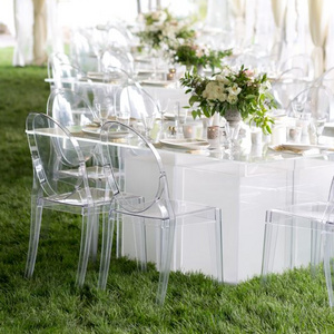 Wholesale Clear Acrylic Stack Wedding Event Dining Ghost Chair