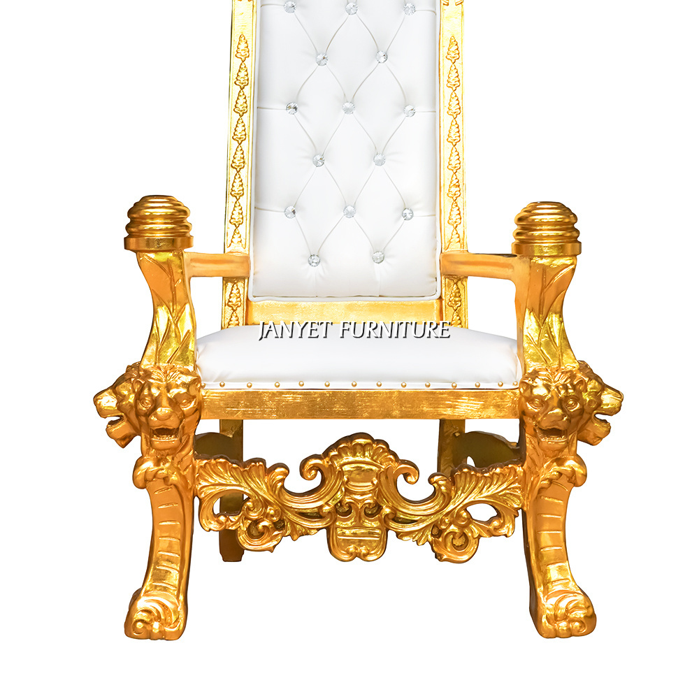 Wholesale Wedding Event King Lion Antique Crown Royal Chair