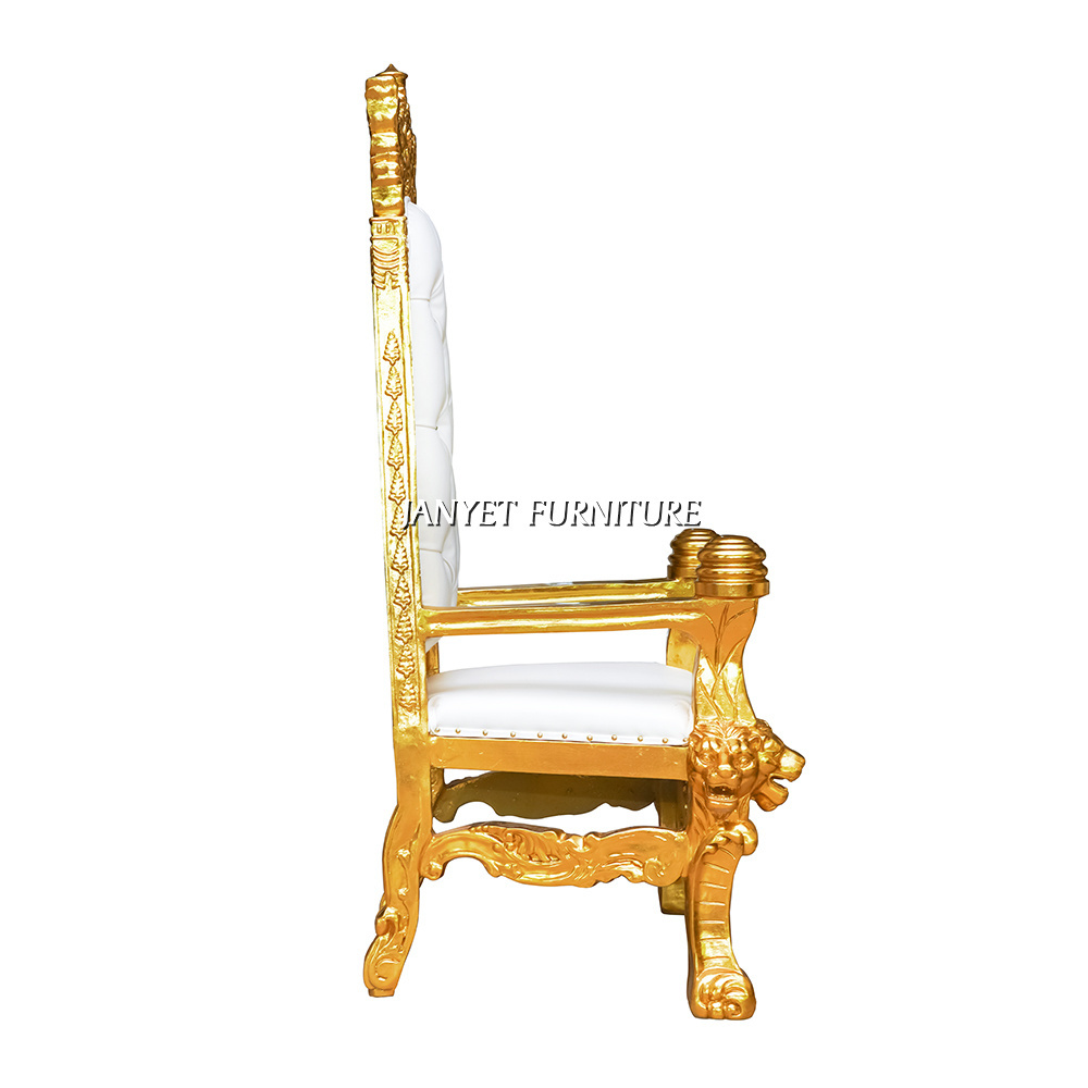 Wholesale Wedding Event King Lion Antique Crown Royal Chair