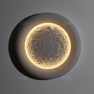 Modern Led Moon Wall Lamps Creative Corridor Mural Wall Fitting Lighting Living Room Bedroom Background Decorative Night - Buy L