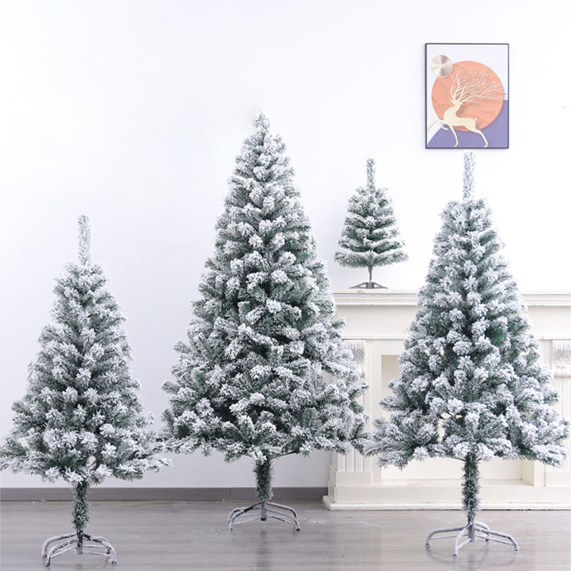 Wholesale 45CM 4M Giant Outdoor&Indoor Artificial Flocked Christmas Tree for Christmas Decorations