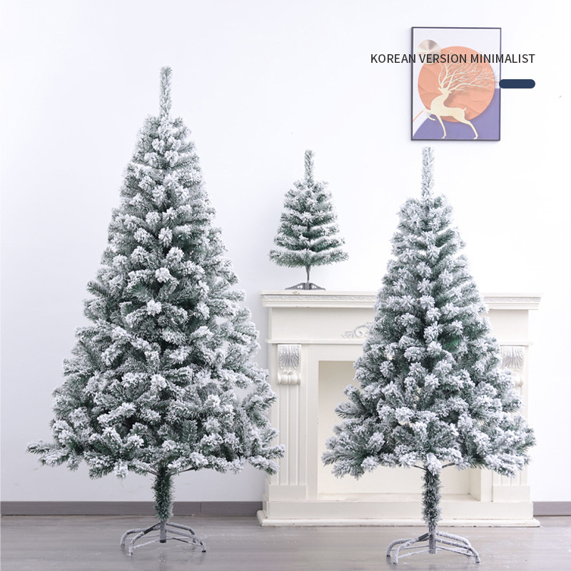 Wholesale 45CM 4M Giant Outdoor&Indoor Artificial Flocked Christmas Tree for Christmas Decorations