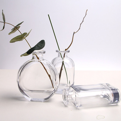 Tabletop Decoration Wholesale Nordic Home Wedding Creative Unique Mini Glass Pot Decorative Flower Bottle Glass Vase