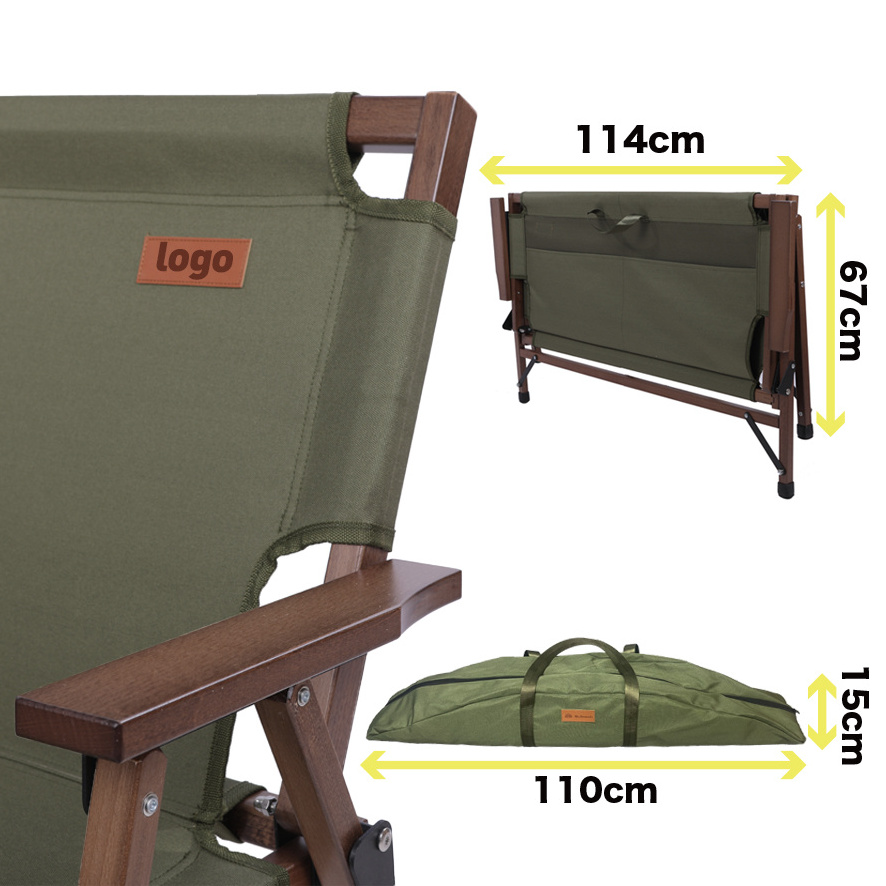 Folding Camping wood Chair of Outdoor  Picnic Yard Living Room