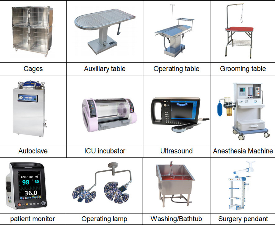 JQ-S04-OL  4 door high-quality Inpatient oxygen cage with power supply version 4-compartment veterinary oxygen cage