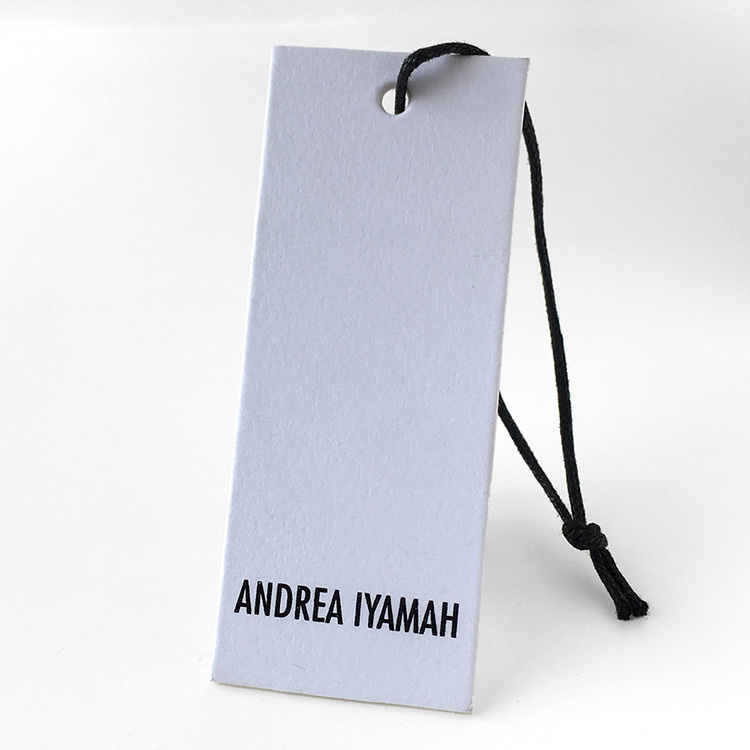 Environmental Specialty  Paper White Embossed Creative Twine Ticket Hang Swing Tag For Women's Costume