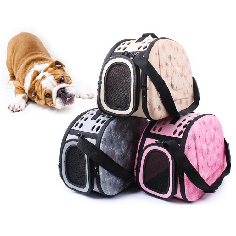 Eco-Friendly Luxury Breathable Plastic Polyester foldable fashion Travel Airline Approved Dog Pet Cages Carriers Tote Bag