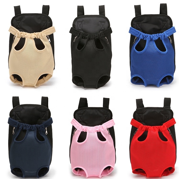 Adjustable Breathable ventilation Pet Front Legs Out Easy fit For Hiking Camping Puppies Travel Pet Dog Carrier Backpack