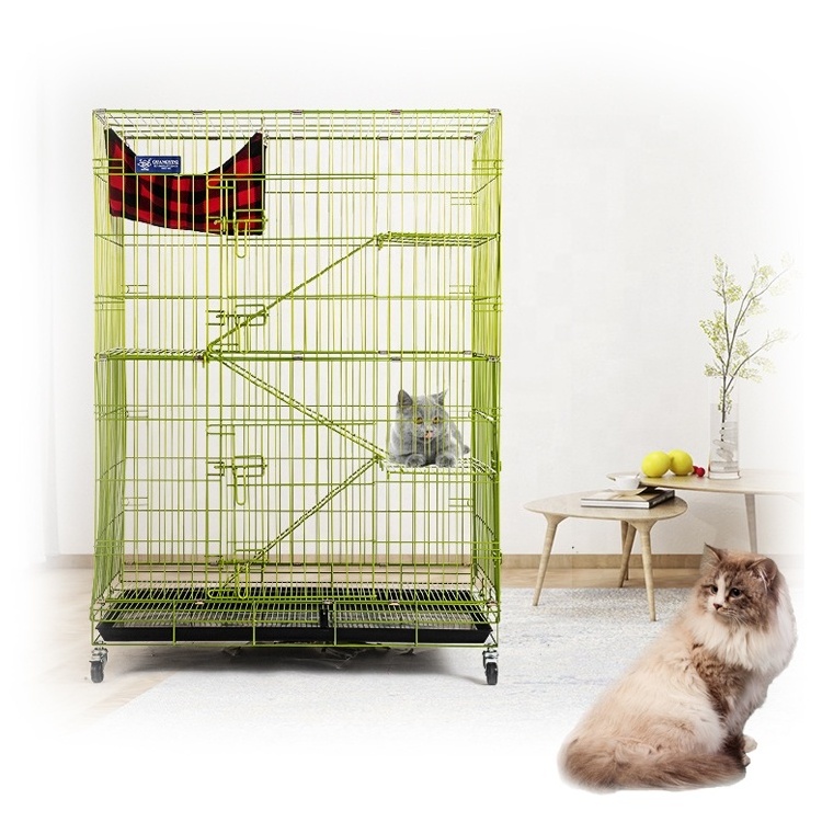 Stainless Steel Breathable Xl Metal Kennels Carriers Houses Crate Cage Cover Display Small Collapsible Animal Pet Dog Cage