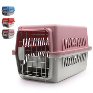 Outdoor Portable Transport Air Carrier PP Plastic Cat Cage Box Pet Travel  Dog Crate