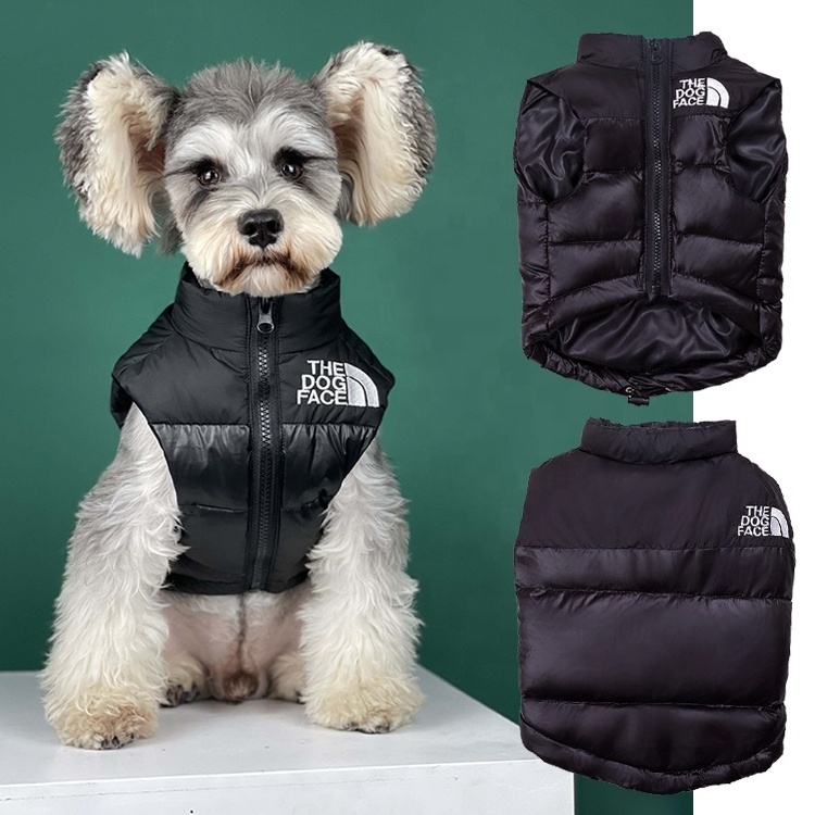 Winter New Design Fashion Luxury Branded The Dog Face Coat Hoodie Dog Vest Clothes For Puppy