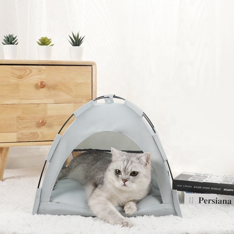 New Design Outdoor Canvas Glamping Camping House Bed Pet Dog Cat Tent