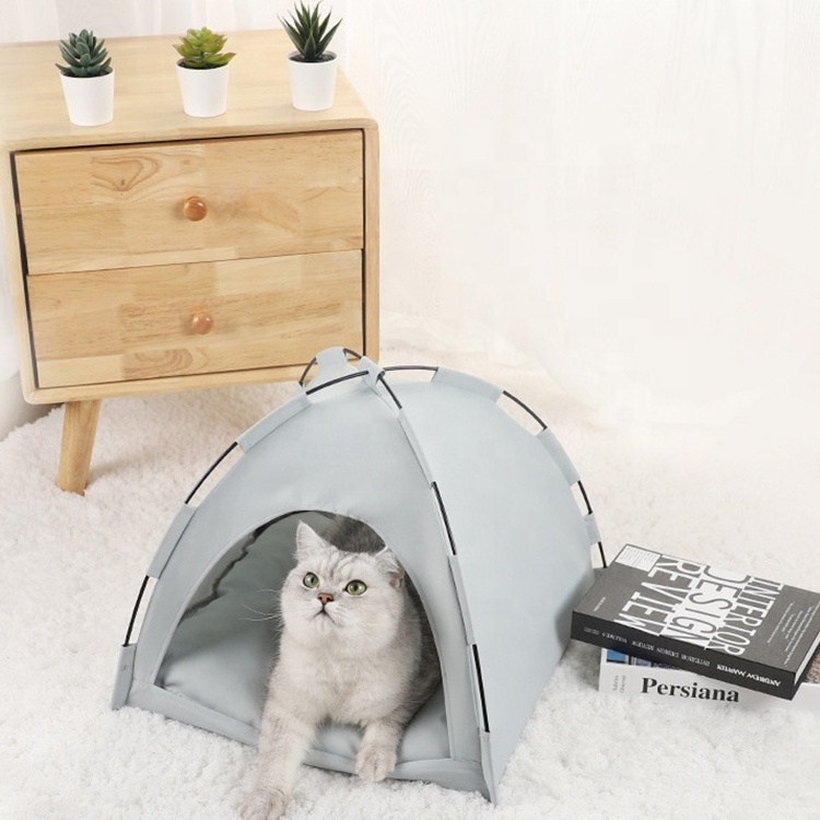 New Design Outdoor Canvas Glamping Camping House Bed Pet Dog Cat Tent