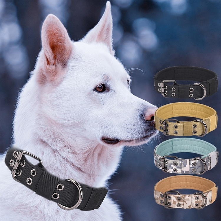 Heavy Duty Custom Adjustable Safety Webbing Straps Nylon Webbing Dog Collar Tactical