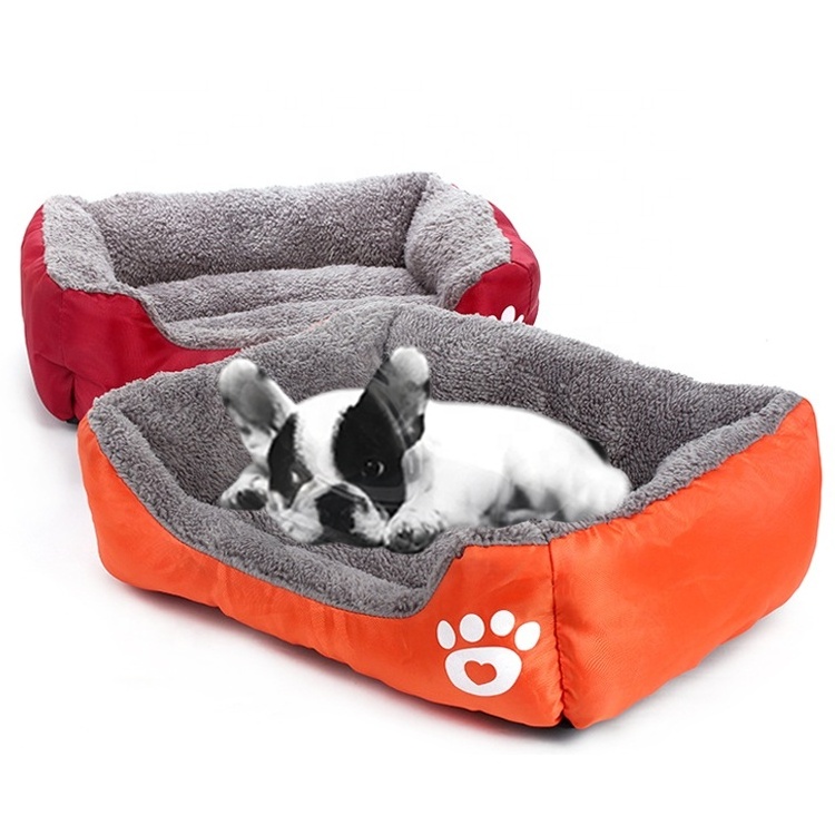 Upgrade Washable Comfortable Safety Pet Sofa Extra Firm Cotton Breathable Rectangle Nest Puppy Sleeping Bag Cushion Dog Bed