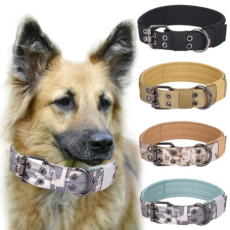 Heavy Duty Custom Adjustable Safety Webbing Straps Nylon Webbing Dog Collar Tactical