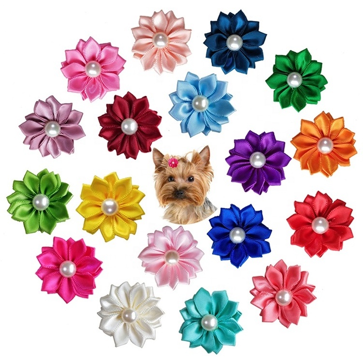 Flower Vision Headwear Dog Hair Bows Hairpin Accessories