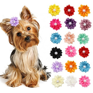 Flower Vision Headwear Dog Hair Bows Hairpin Accessories