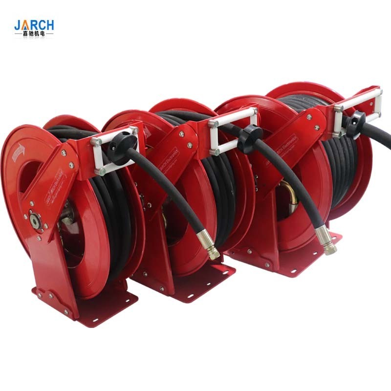 Portable 3/8  Retractable 250bar Pressure Modular pneumatic Air Garden Water Hose Reel with  15m 20m 30m 50m Hose Pipe