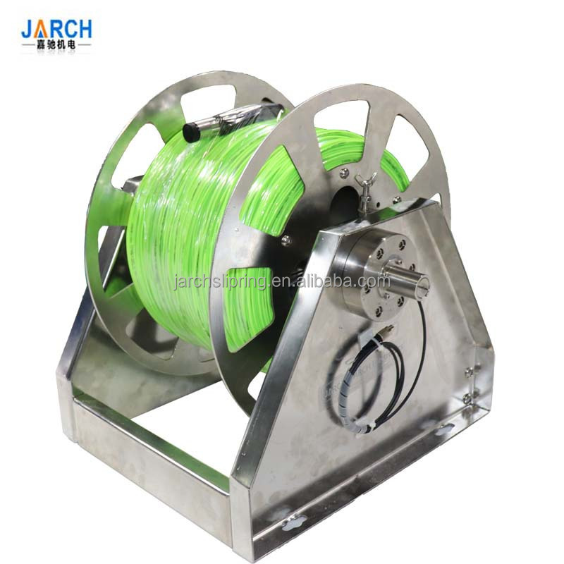 Stainless steel manual hose reel hand crank cable reel for heavy duty type