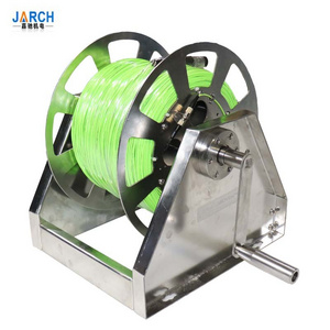 Stainless steel manual hose reel hand crank cable reel for heavy duty type