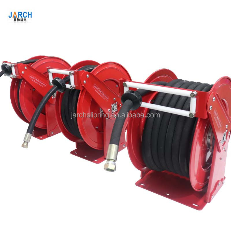 Portable 3/8  Retractable 250bar Pressure Modular pneumatic Air Garden Water Hose Reel with  15m 20m 30m 50m Hose Pipe