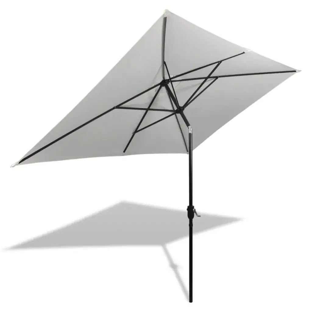 Commercial Offset Large Patio Outdoor Canopy Rectangular Garden Umbrella