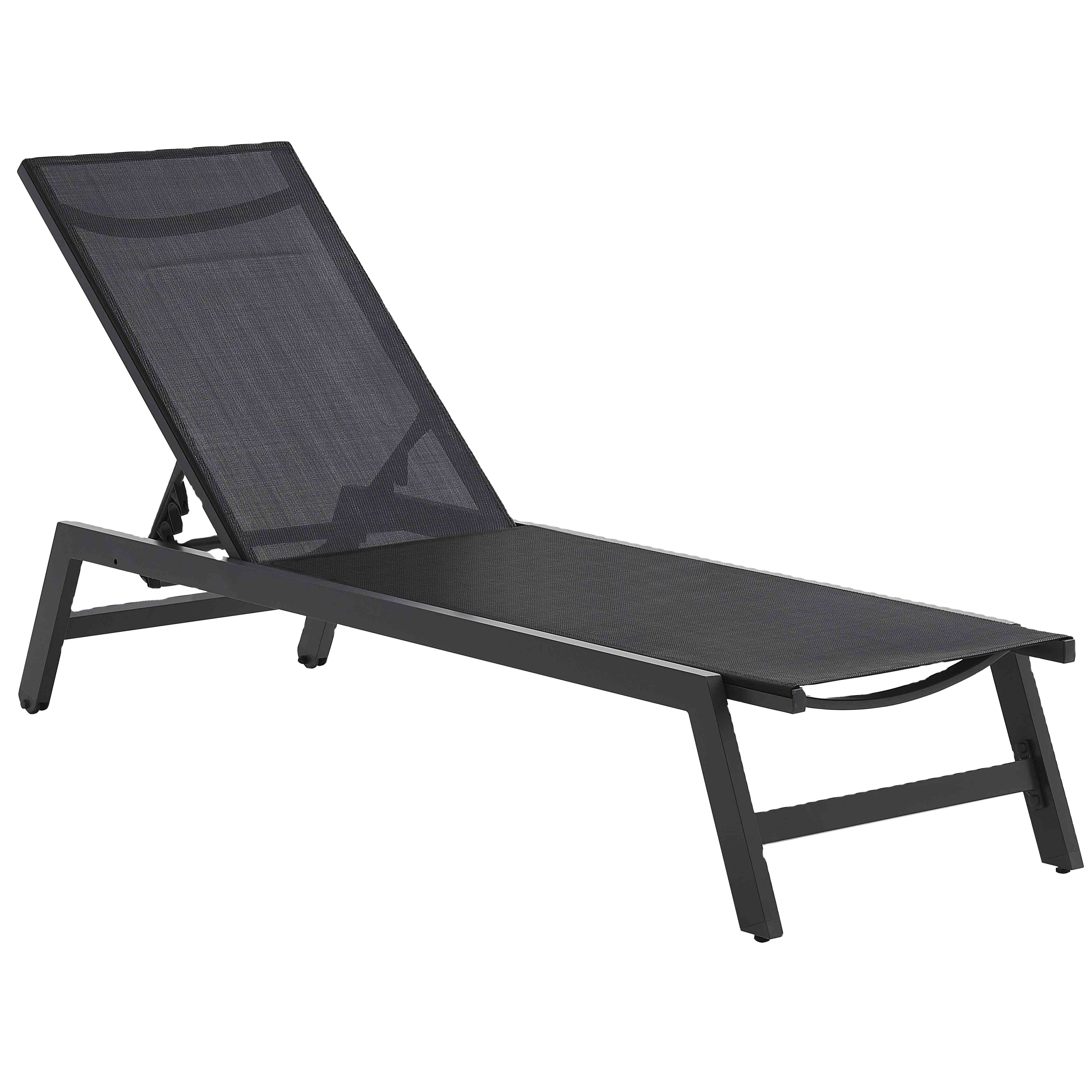 Factory direct sales Poolside KD Aluminum Sunbed Outdoor Folding Chaise Sun Lounge Chair with wheels