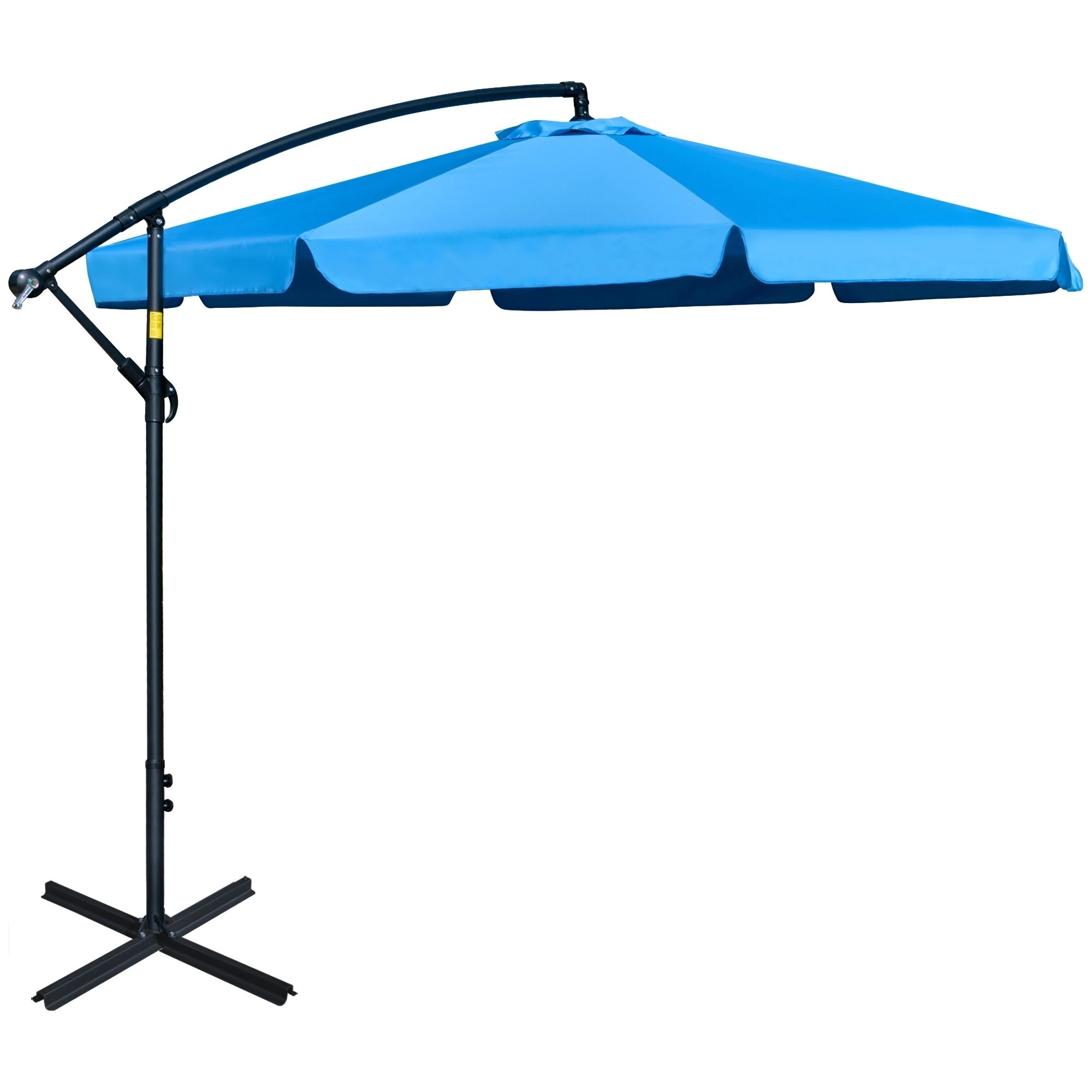 10ft Outdoor Umbrella Patio Offset Cantilever Umbrella Large Market Deck Pool Backyard Garden Umbrella with 8 Sturdy Ribs Crank