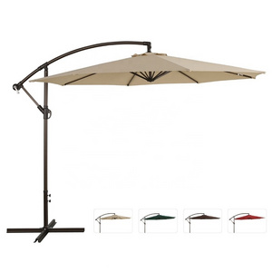 Luxury Custom Beach Banana Cantilever Hanging Garden Parasol Outdoor Patio Umbrella