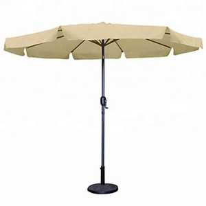 Commercial Metal Outdoor Big Garden Umbrellas With Stand Parasol Umbrella