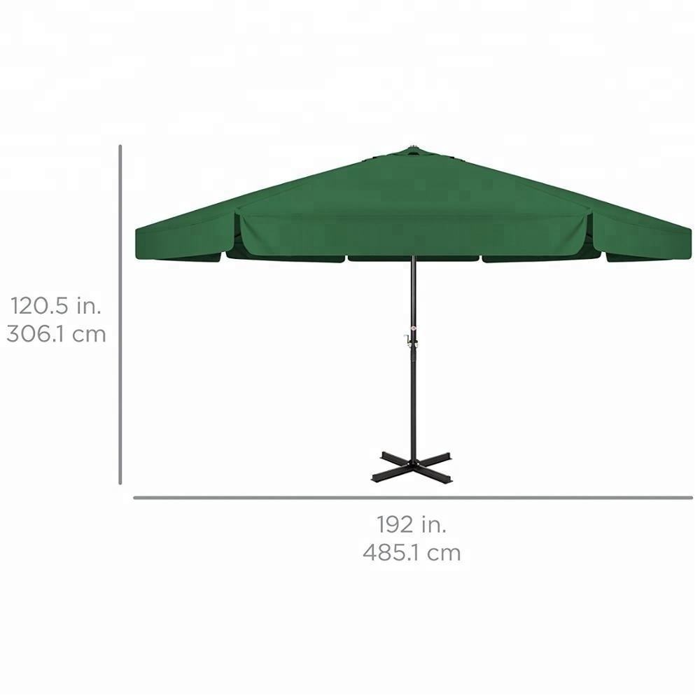 5M Round Outdoor Big Patio Market Sun Garden Umbrella with cross base