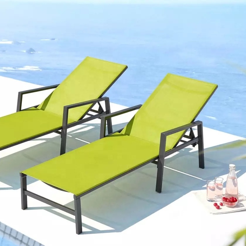 Mail Order Foldable Aluminum Outdoor Chaise Sunbed Pool Lounge Chair