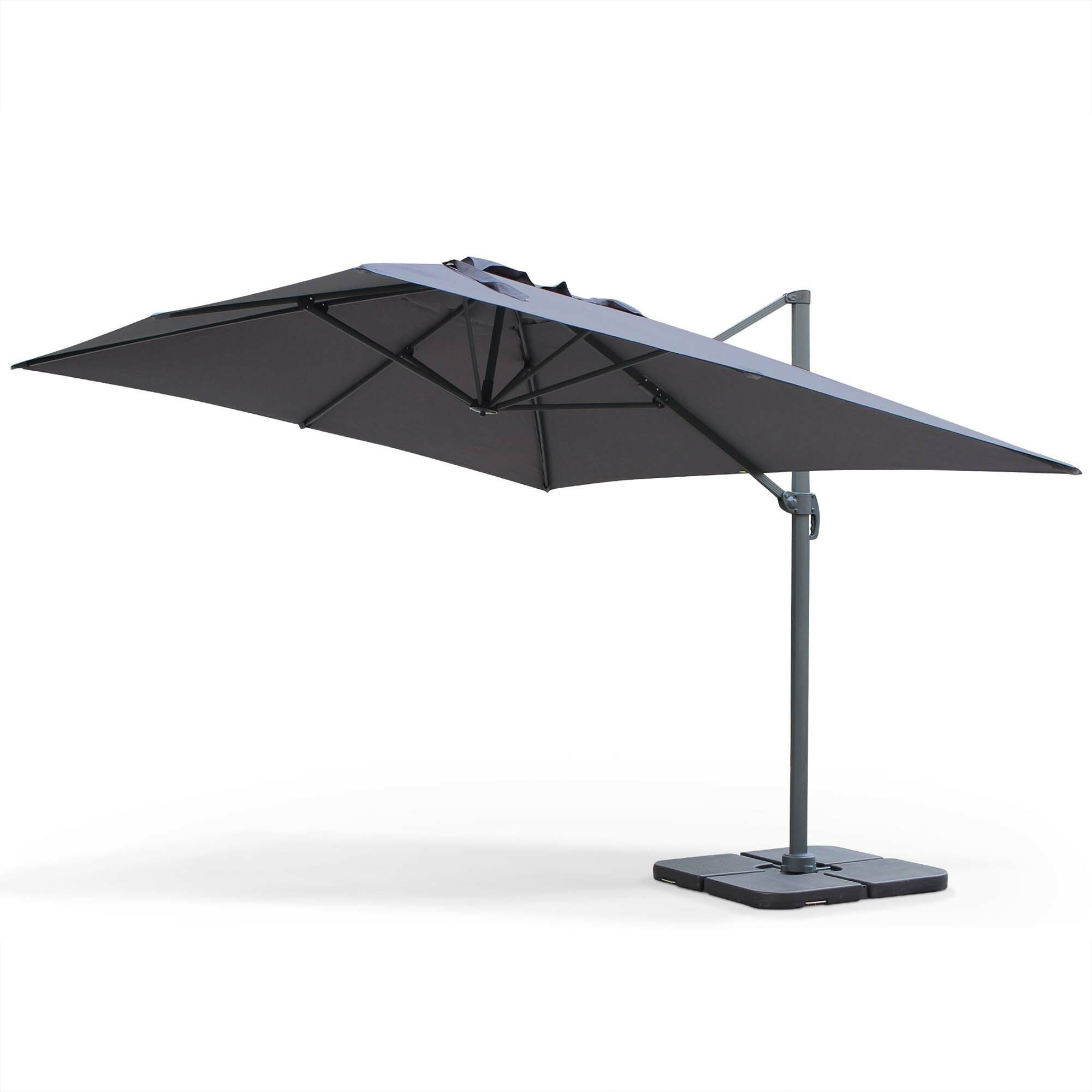 3x4m large outdoor patio aluminum parasol de jardin