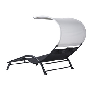 outdoor Beach rattan sunbed Hanging Lounger recliner chair sofa modern pool outdoor chaise lounge chair beach bed recliner