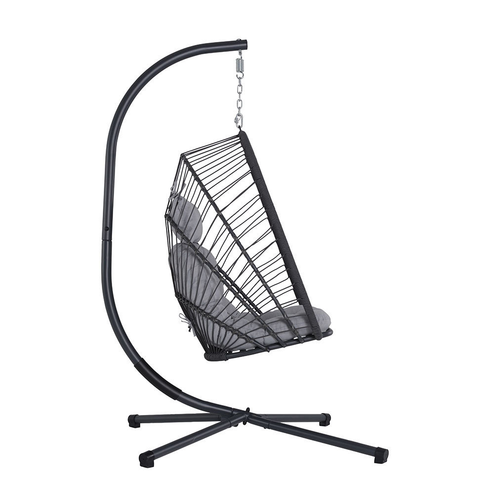 luxurious garden hammock hanging swing egg chair hanging with stand for adult egg chair swing