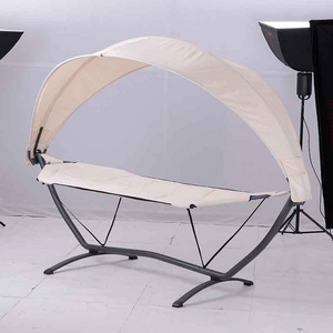 Hammock Stand Adjustable Steel outdoor hammock with stand with canopy/shade