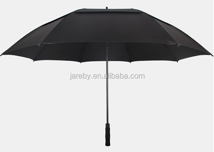 promotional outdoor double canopy windproof golf umbrella custom logo print