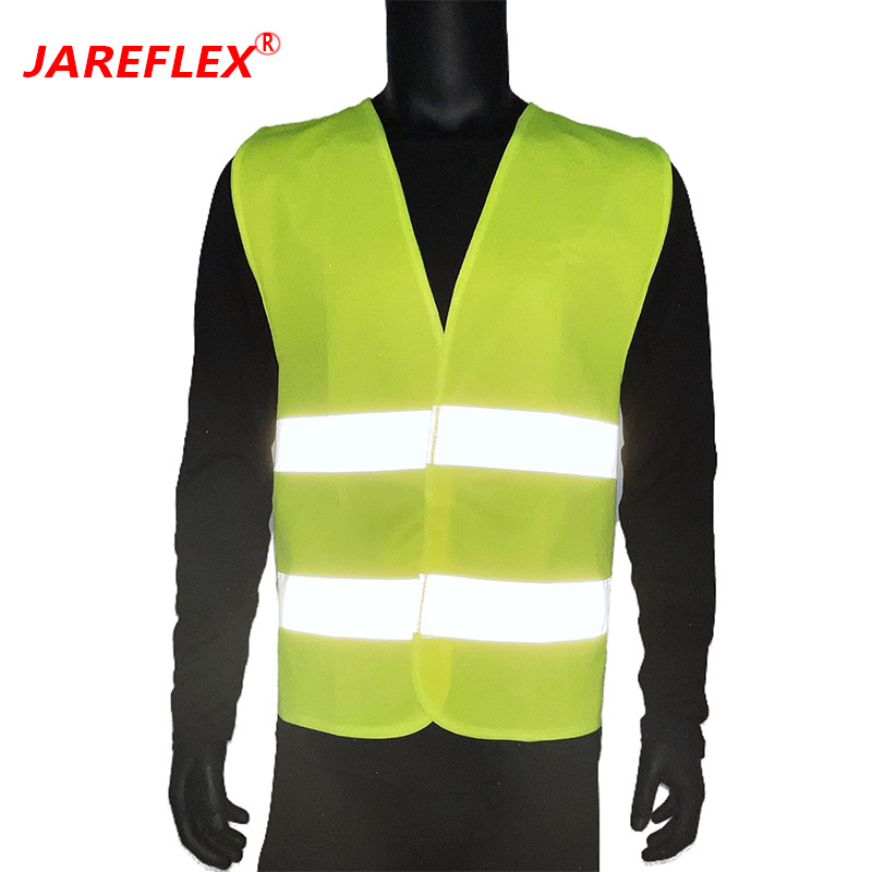 High Visibility Safety Vest for Traffic Work, Running, Surveyor  Vest with 2 Reflective Strips