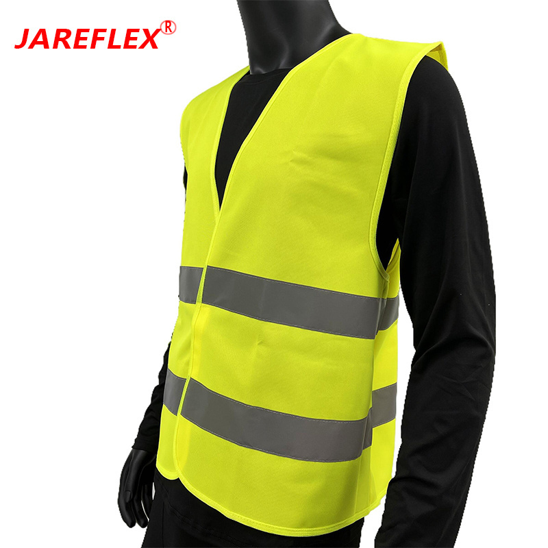 High Visibility Safety Vest for Traffic Work, Running, Surveyor  Vest with 2 Reflective Strips